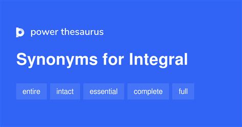 integral synonym